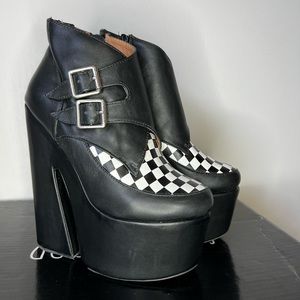 Jeffrey Campbell checkered platforms
